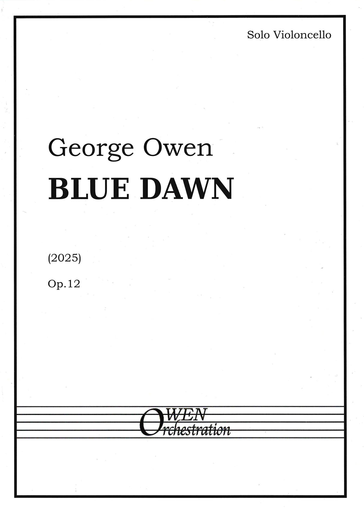 Owen: Blue Dawn, Op. 12