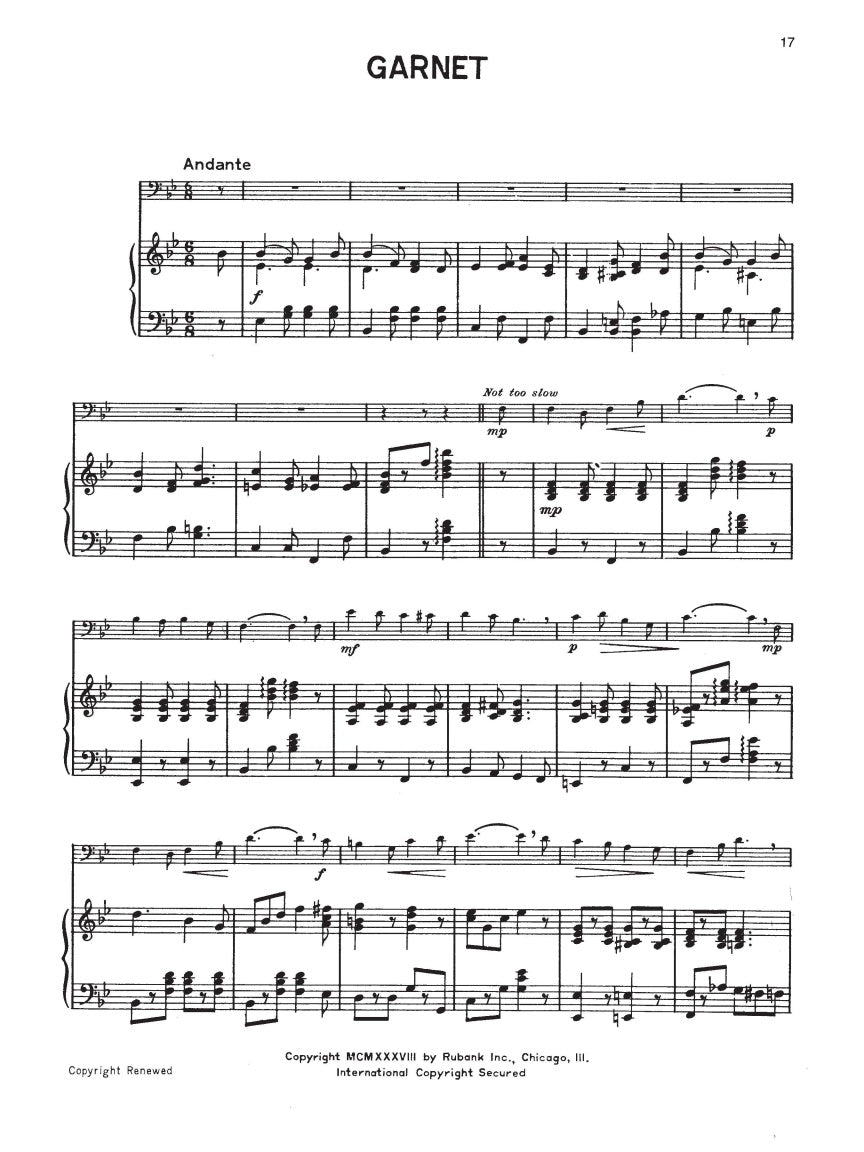 Vandercook: Trombone Gems