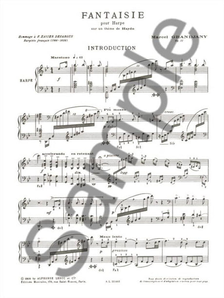 Grandjany: Fantasy on a Theme of Haydn