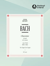 Bach: Chaconne from the Partita in D Minor (arr. for organ)