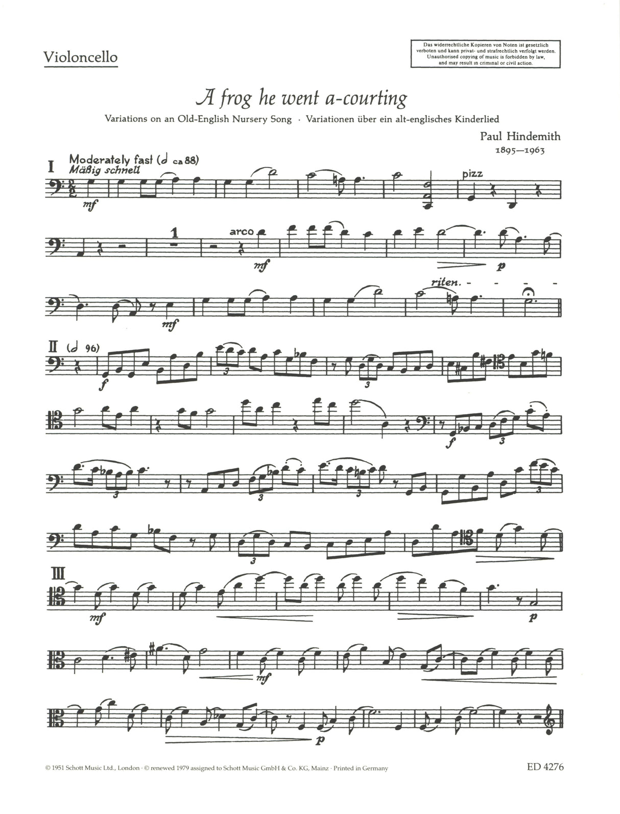 Hindemith: A frog he went a-courting