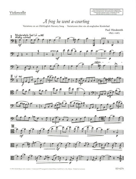 Hindemith: A frog he went a-courting