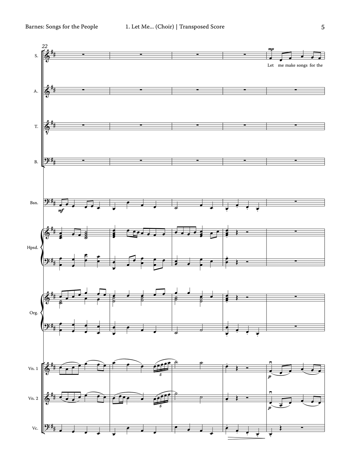 Barnes: Songs for The People