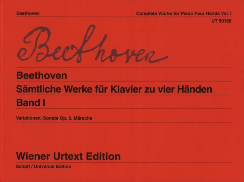 Beethoven: Works for Piano 4-Hands - Volume 1