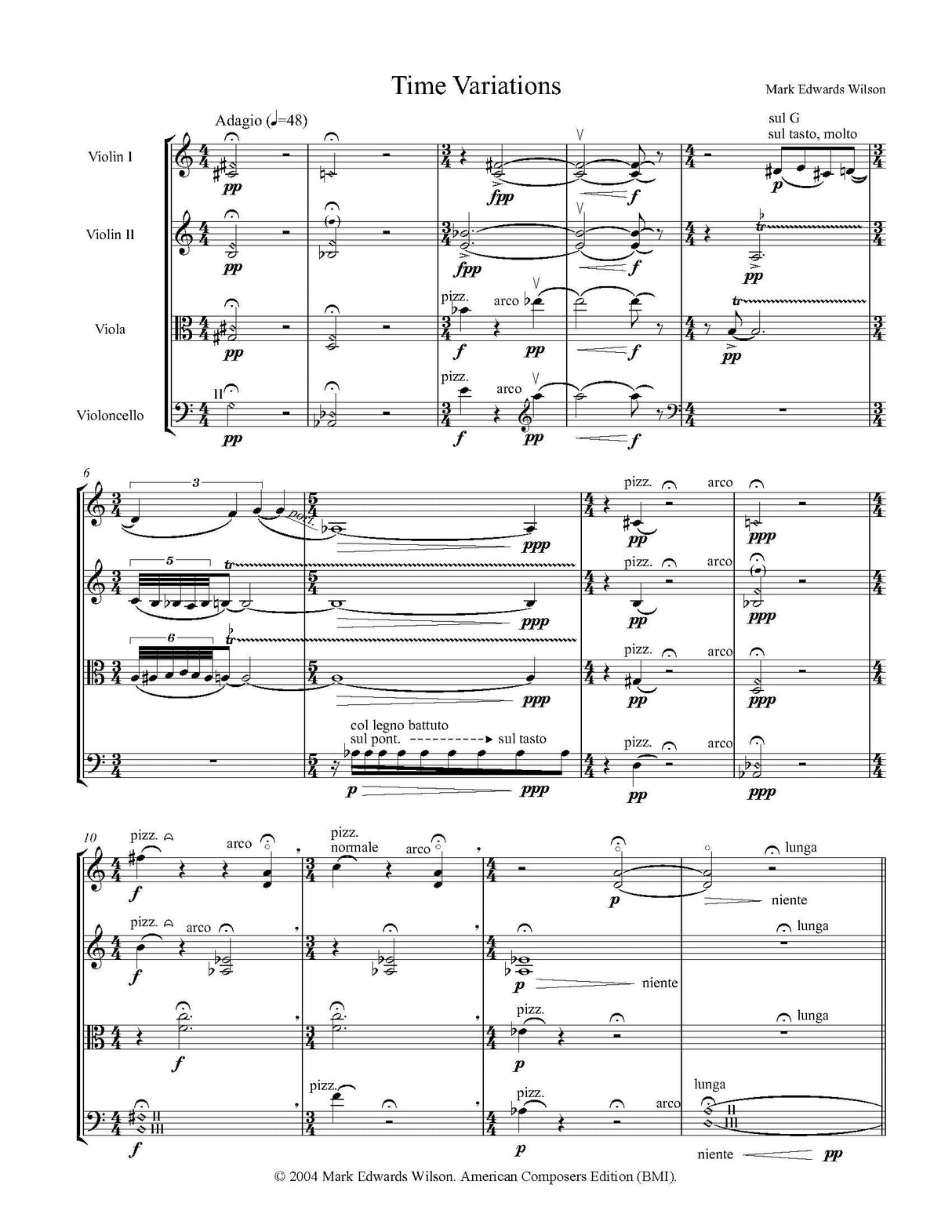 Wilson: Time Variations