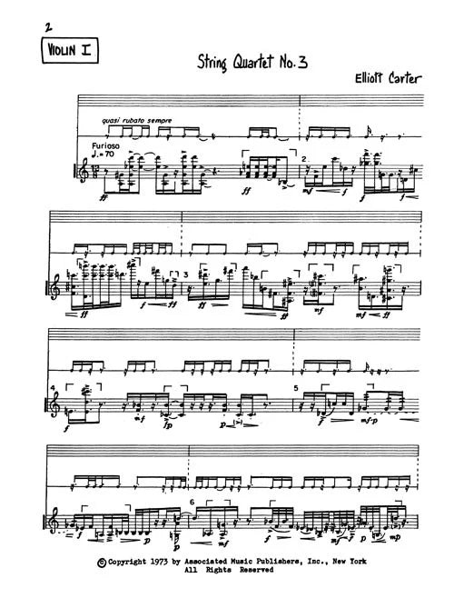 Carter: String Quartet No. 3
