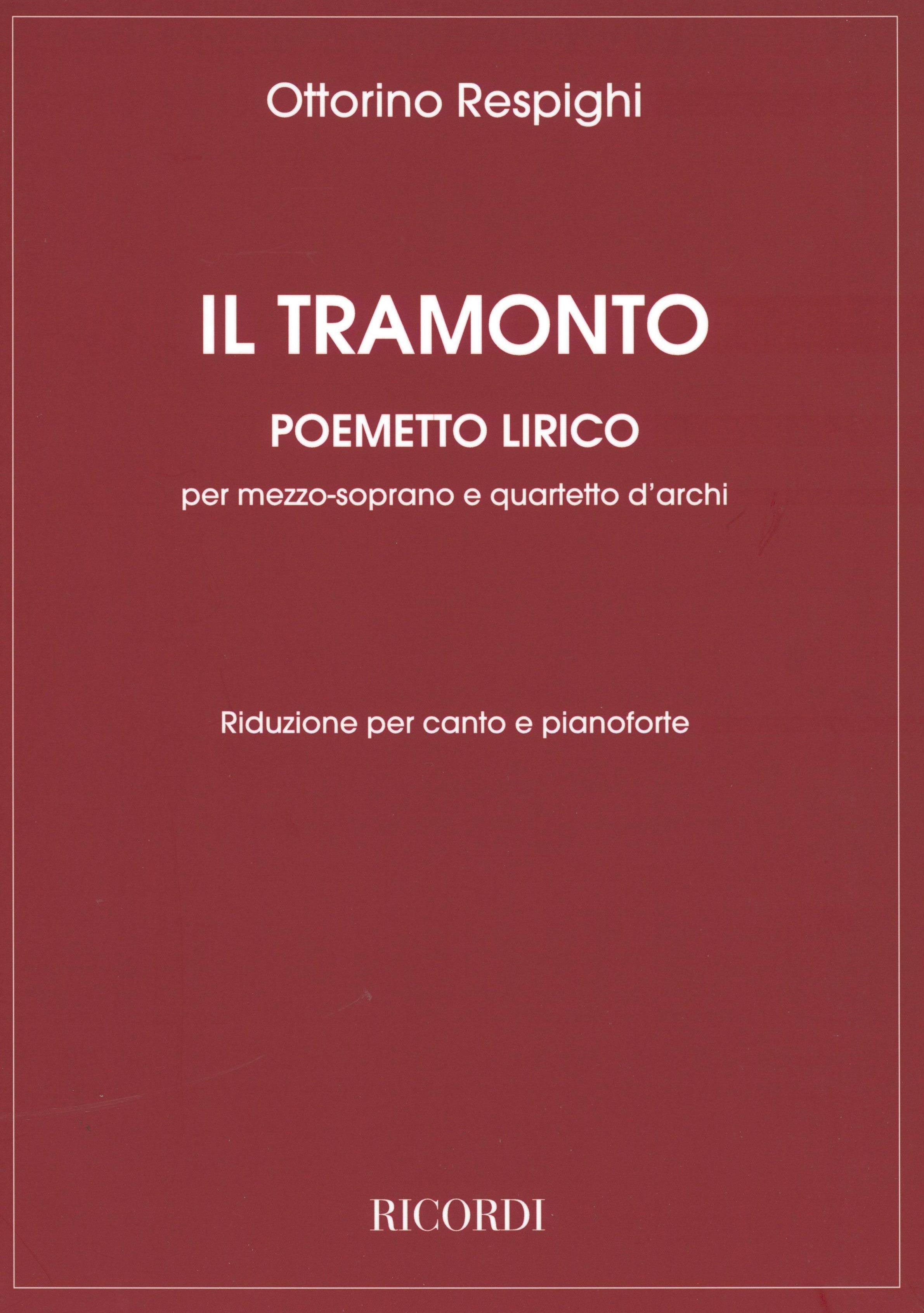 Respighi: Il Tramonto – Ficks Music