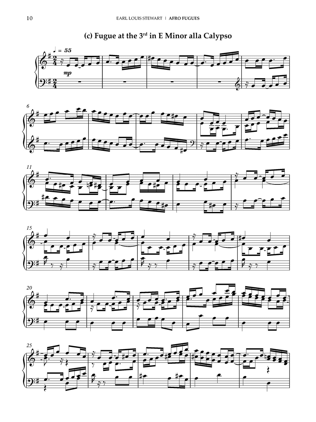 Stewart: Afro-Fugues