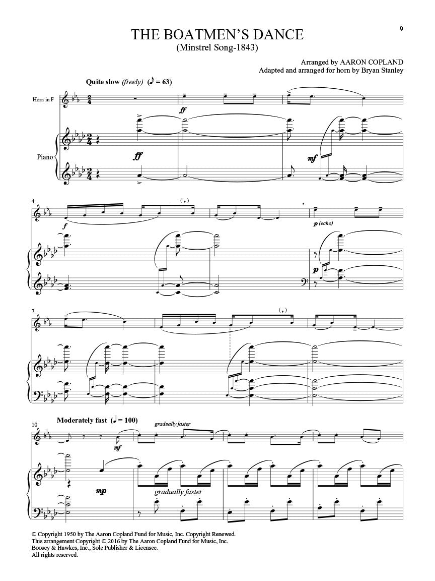 Copland: Old American Songs (arr. for horn & piano)