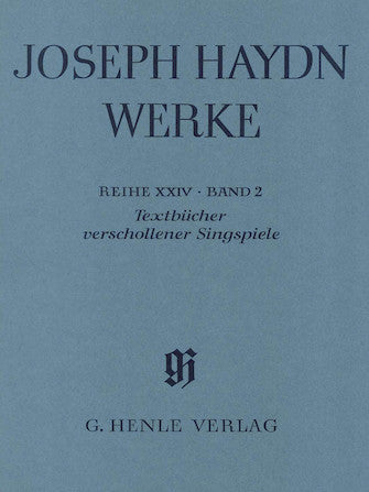 Haydn: Text books of lost Singspiele