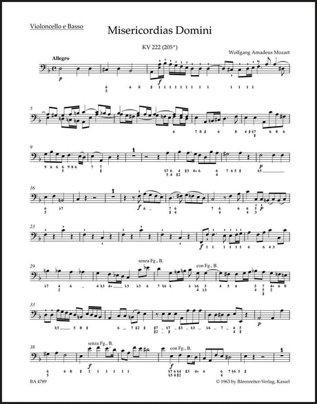 Mozart: Misericordias Domini, K. 222 (205a)