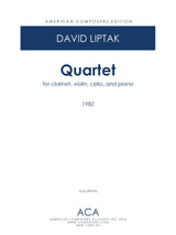Liptak: Quartet for Clarinet & Piano Trio