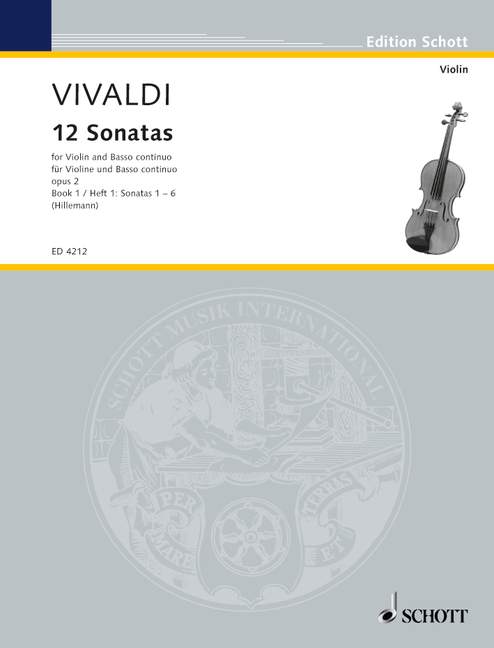 Vivaldi: 12 Violin Sonatas, Op. 2 - Book 1 (Nos. 1-6) – Ficks Music