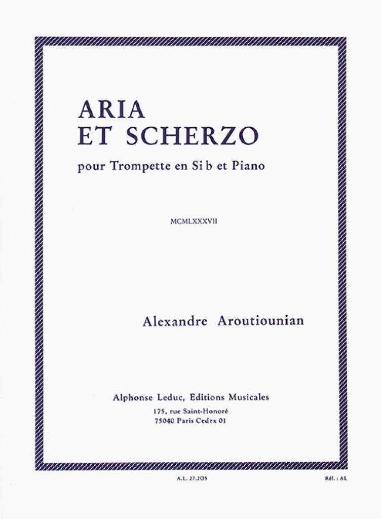 Aroutiounian: Aria et Scherzo