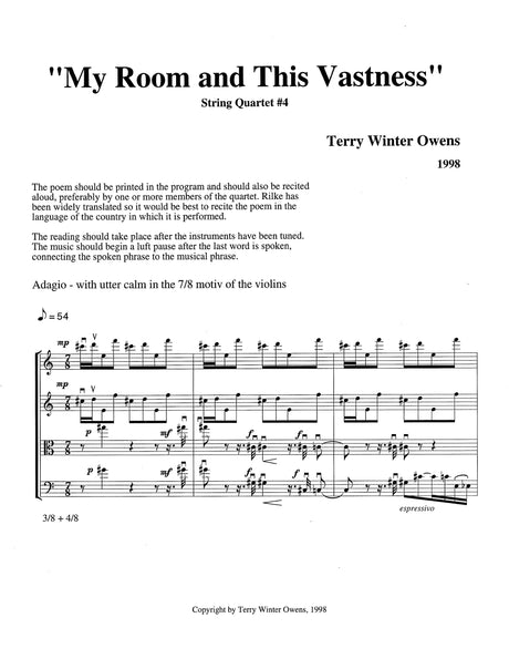 T.W. Owens: My Room and This Vastness
