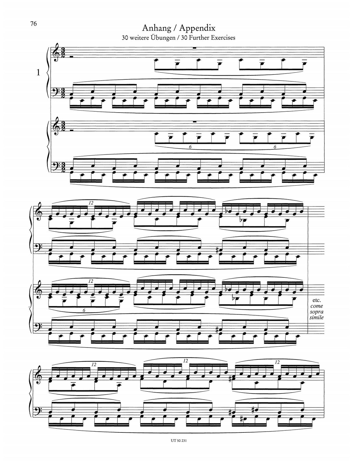 Brahms: 51 Exercises for Piano, WoO 6