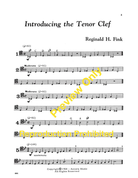 Fink: Introducing the Tenor Clef for Trombone (or Bassoon)