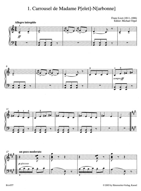 Liszt: Easy Piano Pieces and Dances