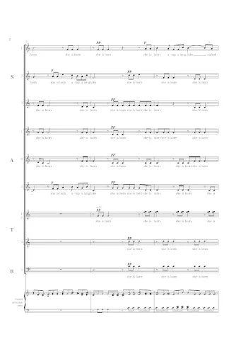 Cusson: ziibiwan (like a river) (Version for 12 Voices)