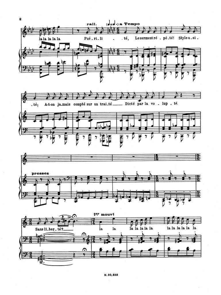 Tailleferre: 6 chansons françaises pour chant et piano – Ficks Music