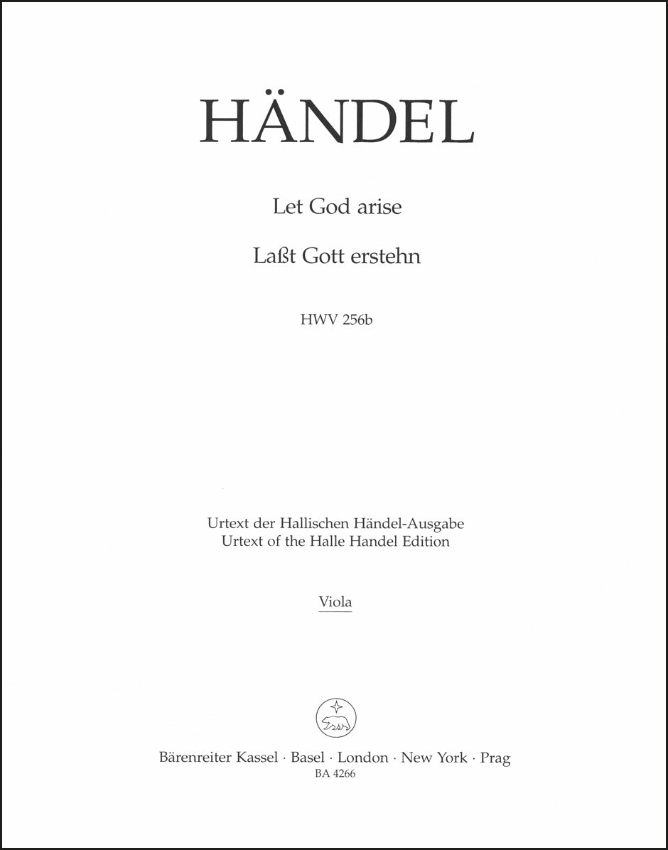 Handel: Let God arise, HWV 256b