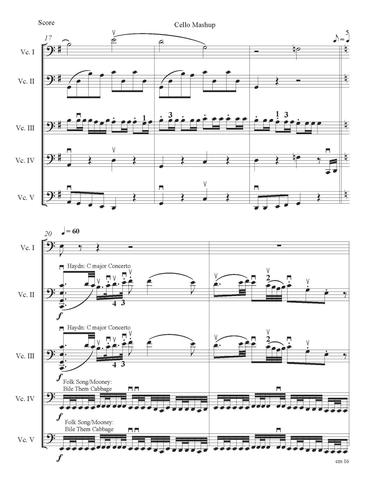 Flaherty: Cello Mashup