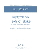 Kay: Triptych on Texts of Blake
