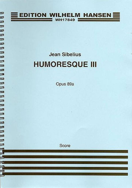 Sibelius: Humoresque No. 3, Op. 89a