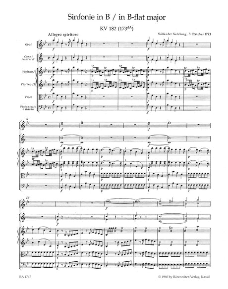 Mozart: Symphony No. 24 in B-flat Major, K. 182 (173dA)