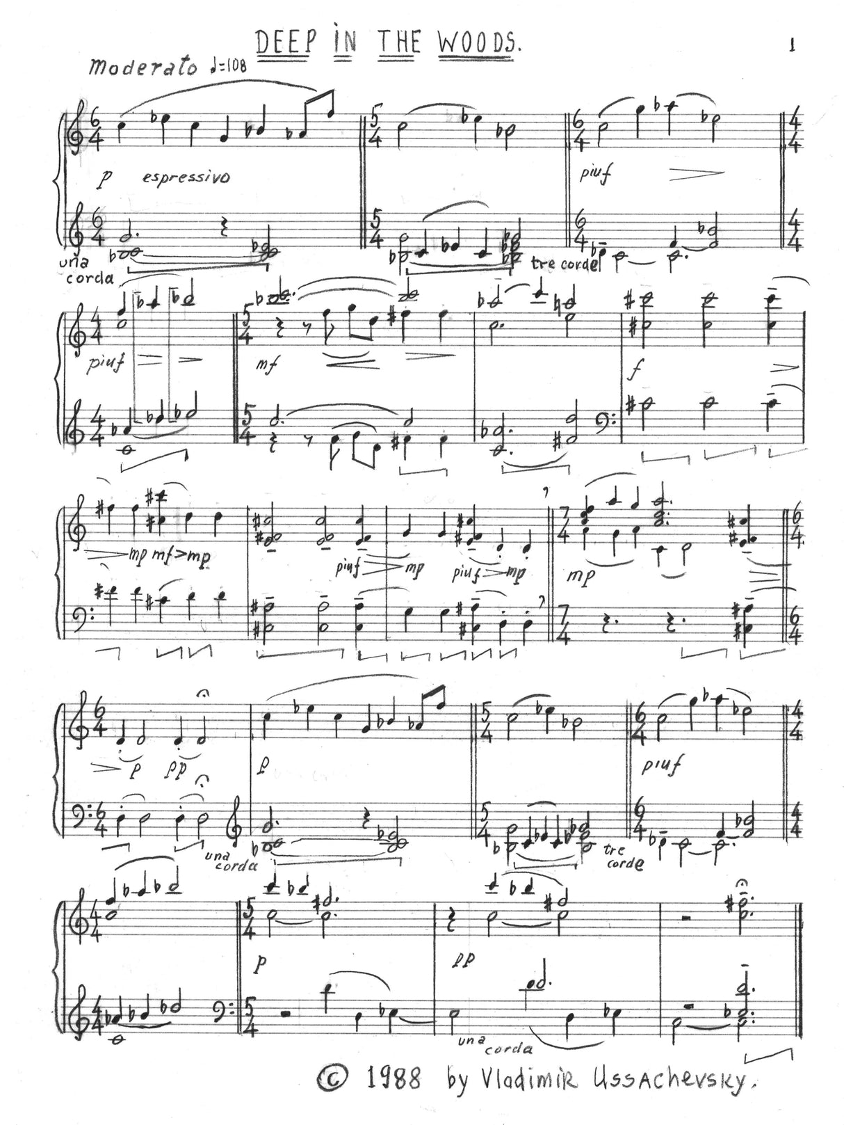 Ussachevsky: Miniatures for a Curious Child