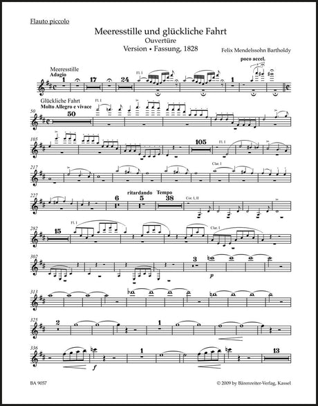 Mendelssohn: Calm Seas and Prosperous Voyage, MWV P 5, Op. 27