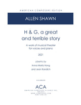 Shawn: H & G, a Great and Terrible Story