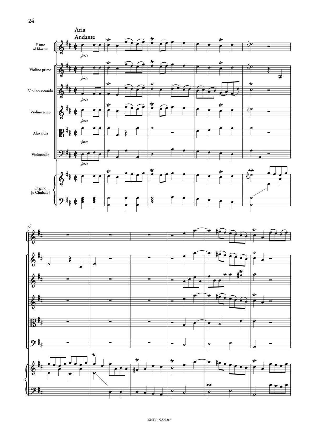 Corrette: Concerto con due violini e organo o cimbalo obbligato