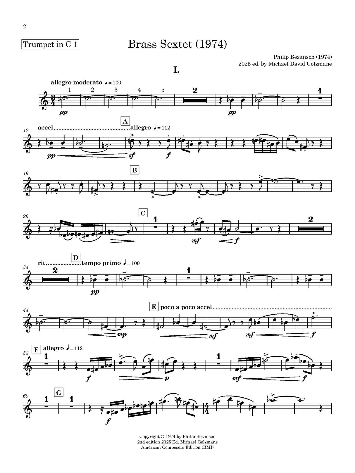 Bezanson: Brass Sextet