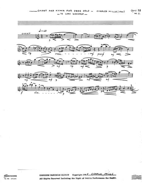 Mills: Chant and Hymn