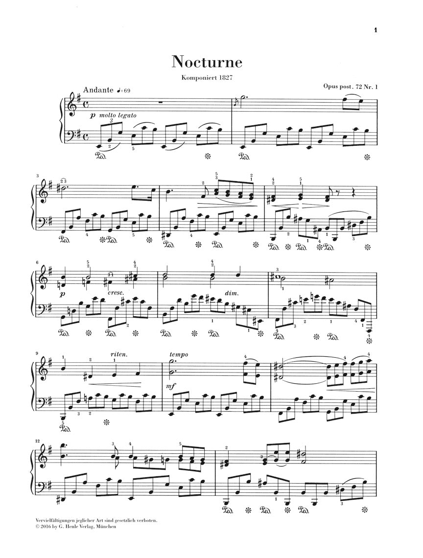 Chopin: Nocturne in E Minor, Op. posth. 72, No. 1 – Ficks Music