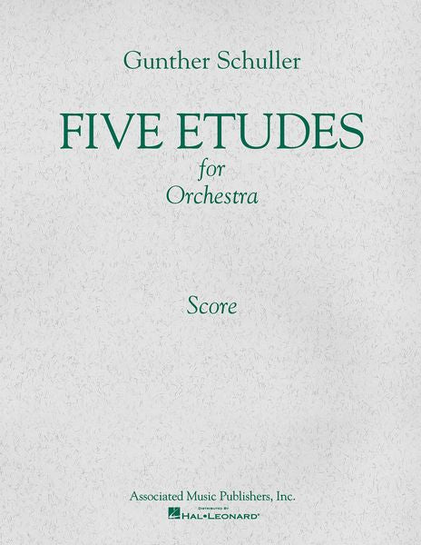 Schuller: 5 Etudes for Orchestra