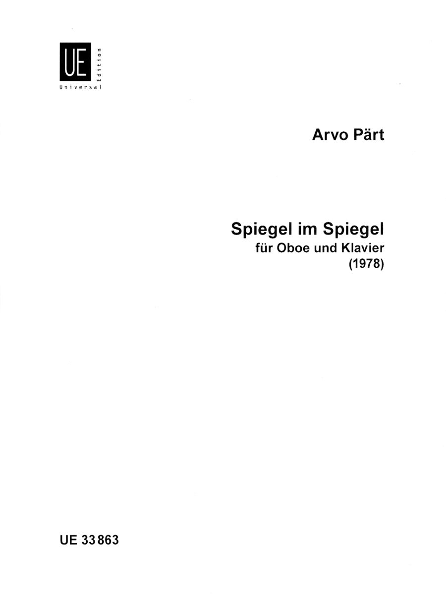 Pärt: Spiegel im Spiegel (for oboe & piano) – Ficks Music