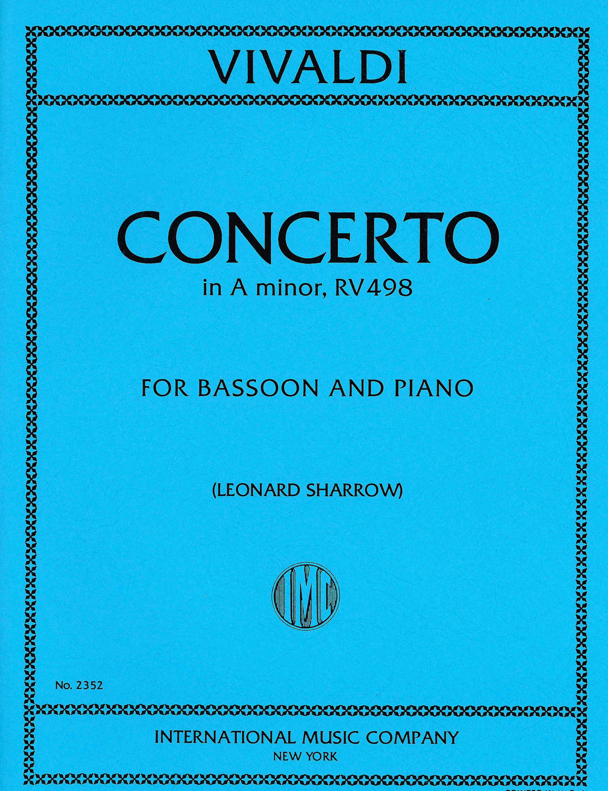 Vivaldi: Bassoon Concerto in A Minor, RV 498