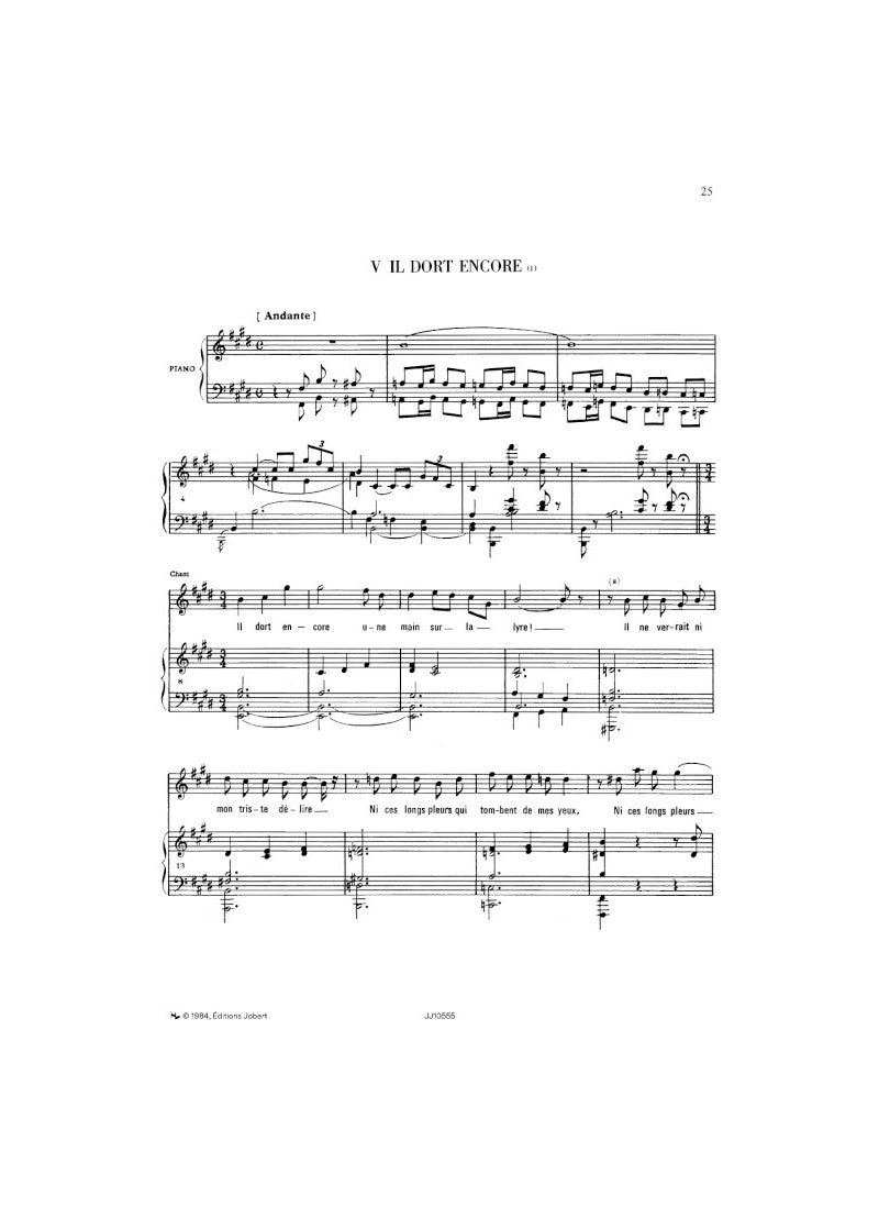 Debussy: 7 Poèmes de Banville