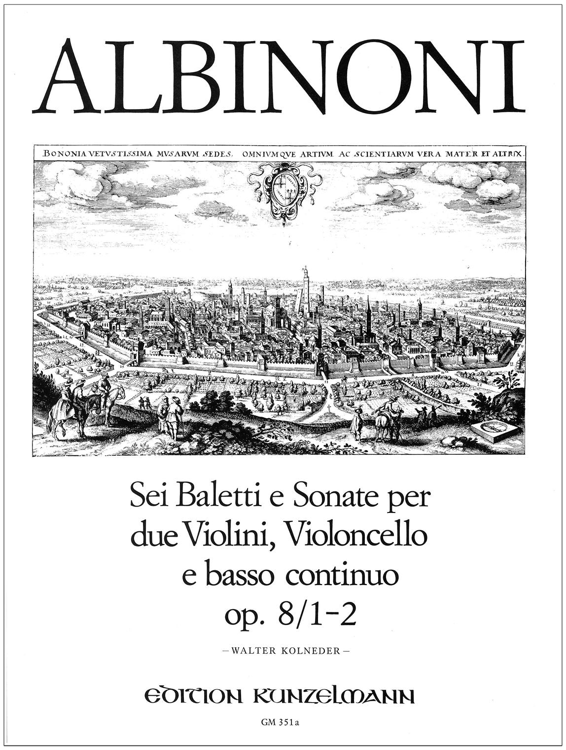 Albinoni: 2 Balletti & Sonata, Op. 8, Nos. 1-2