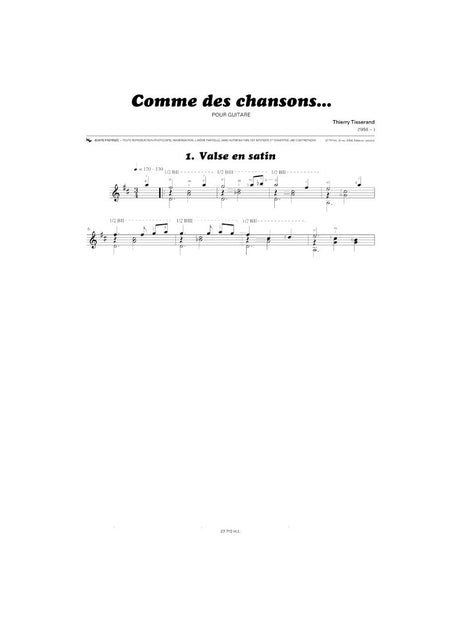 Tisserand: Comme des chansons... Volume 3