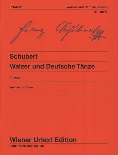 Schubert: Selected Waltzes and German Dances – Ficks Music
