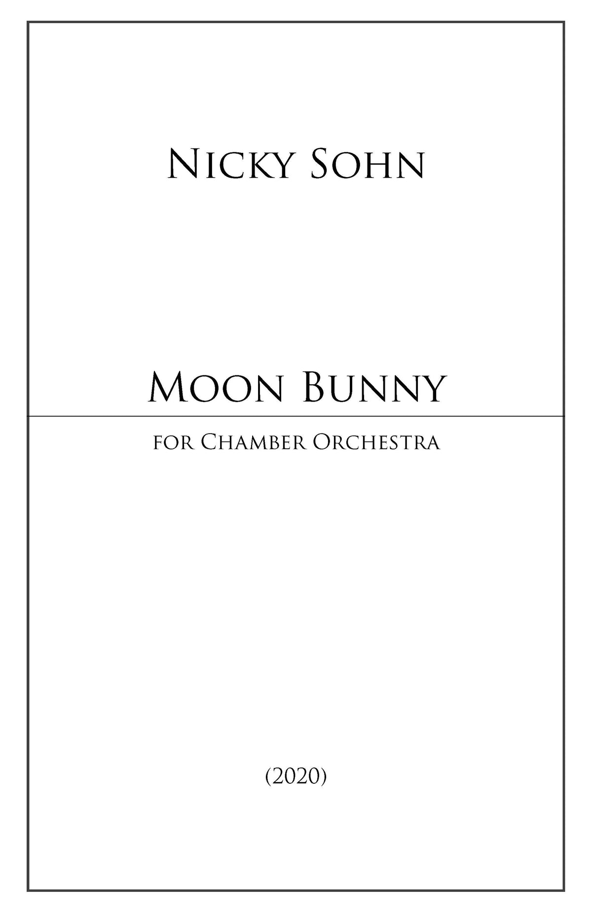 Sohn: Moon Bunny