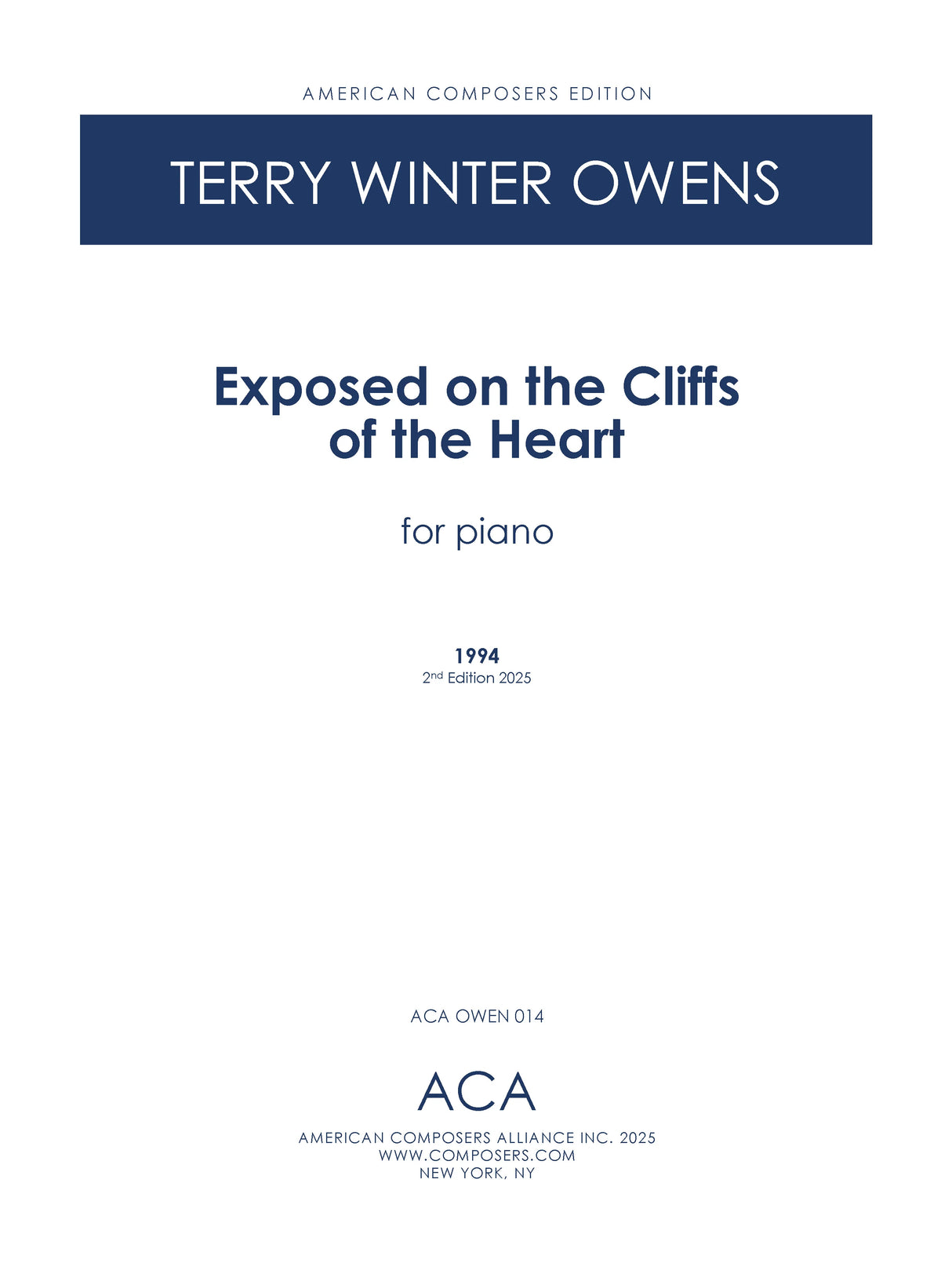 T.W. Owens: Exposed on the Cliffs of the Heart