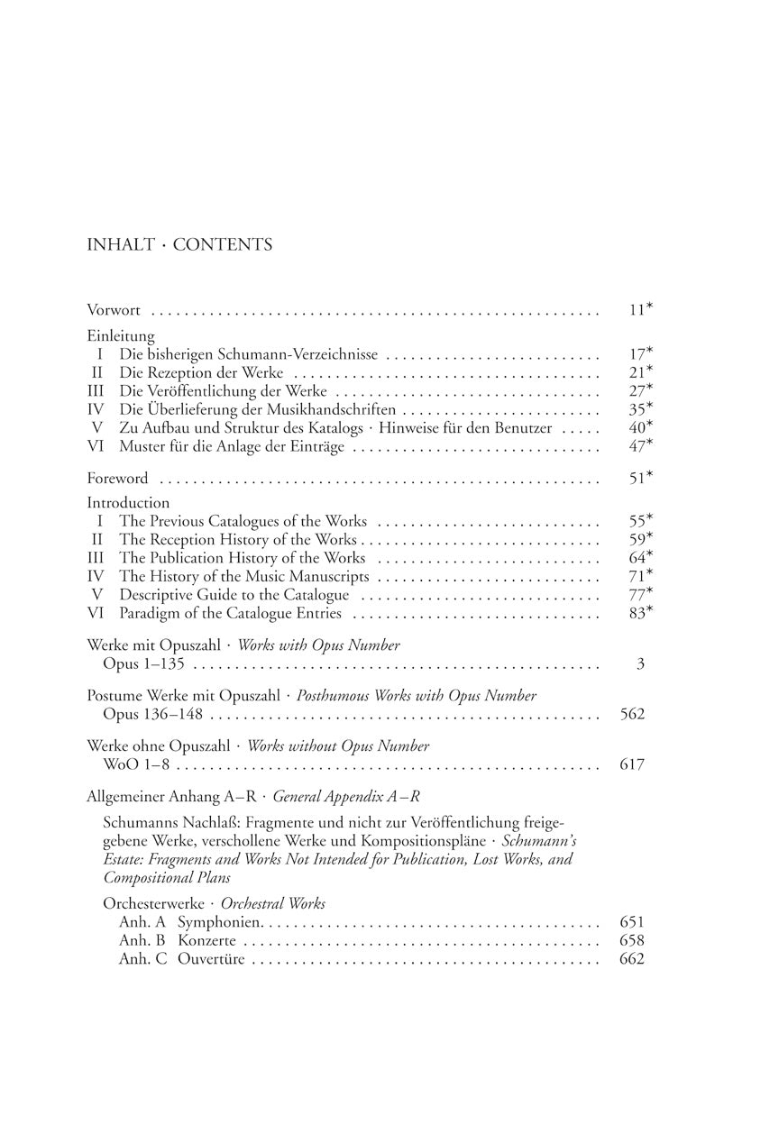 Schumann: Thematisch-Bibliographisches Werkverzeichnis