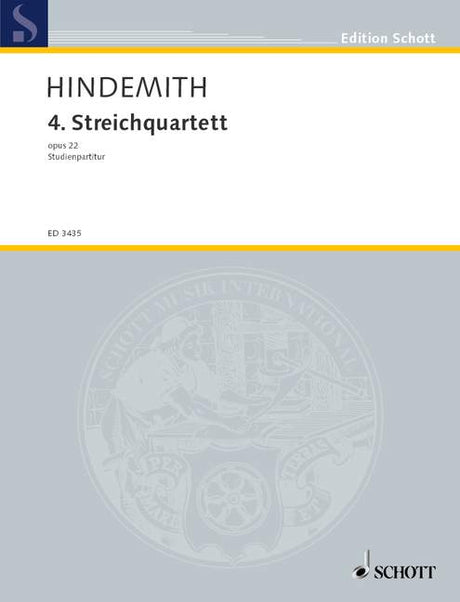 Hindemith: String Quartet No. 4, Op. 22