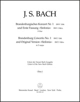 Bach: Brandenburg Concerto No. 1 and Original Version "Sinfonia" in F Major, BWV 1046 and 1046a (Urtext)