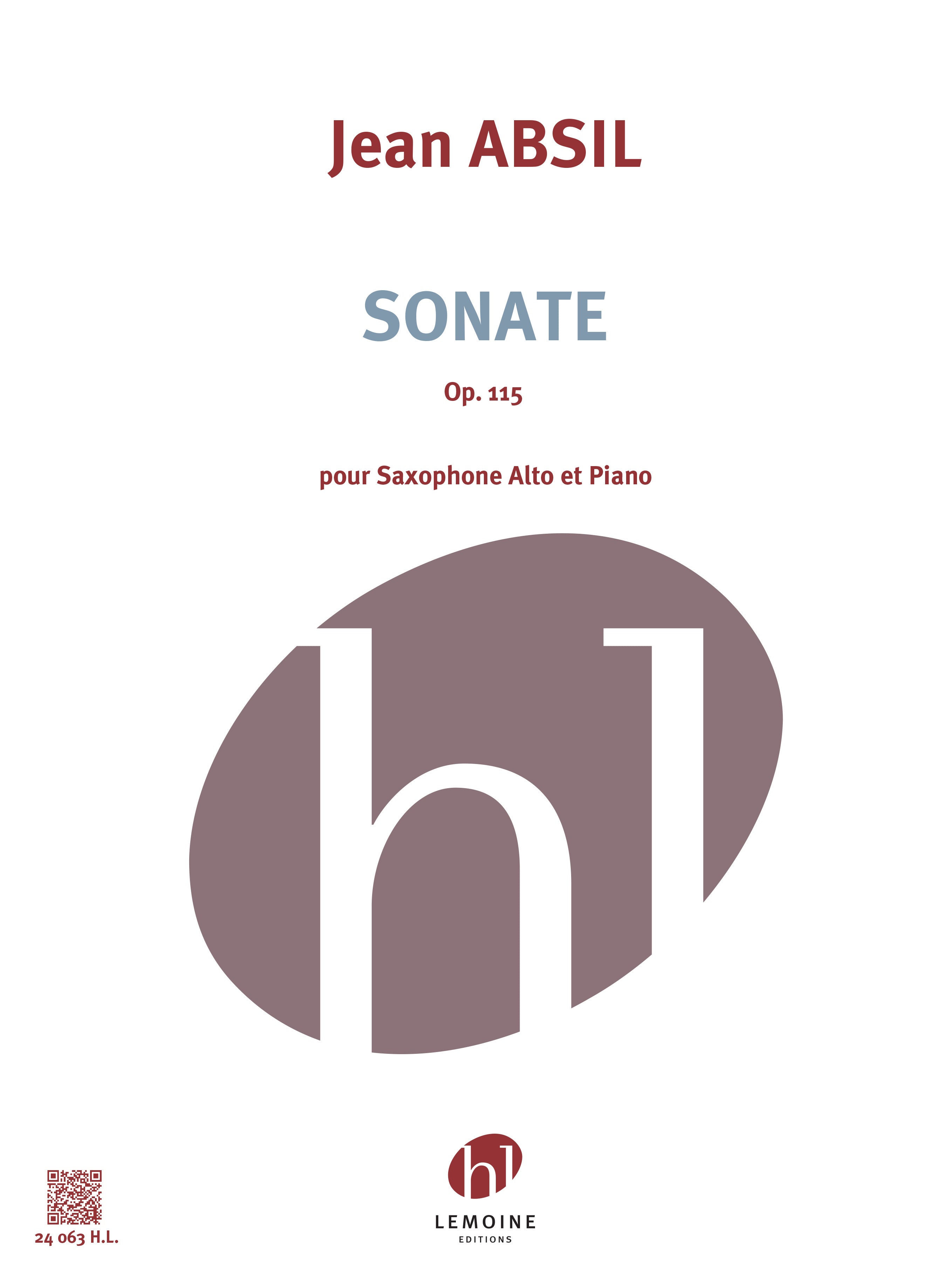 Absil: Saxophone Sonata, Op. 115 – Ficks Music