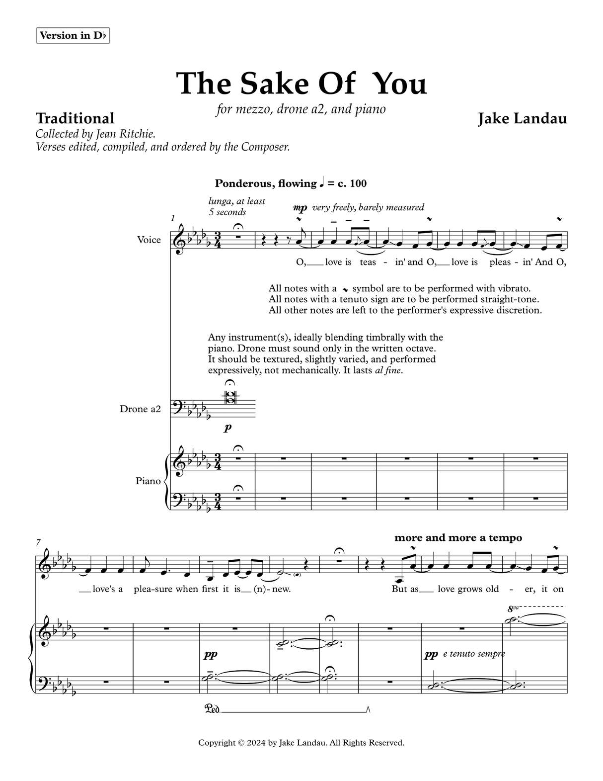 Landau: The Sake of You